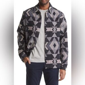 Oliver Spencer Avery Montreal Blue overshirt size XXL